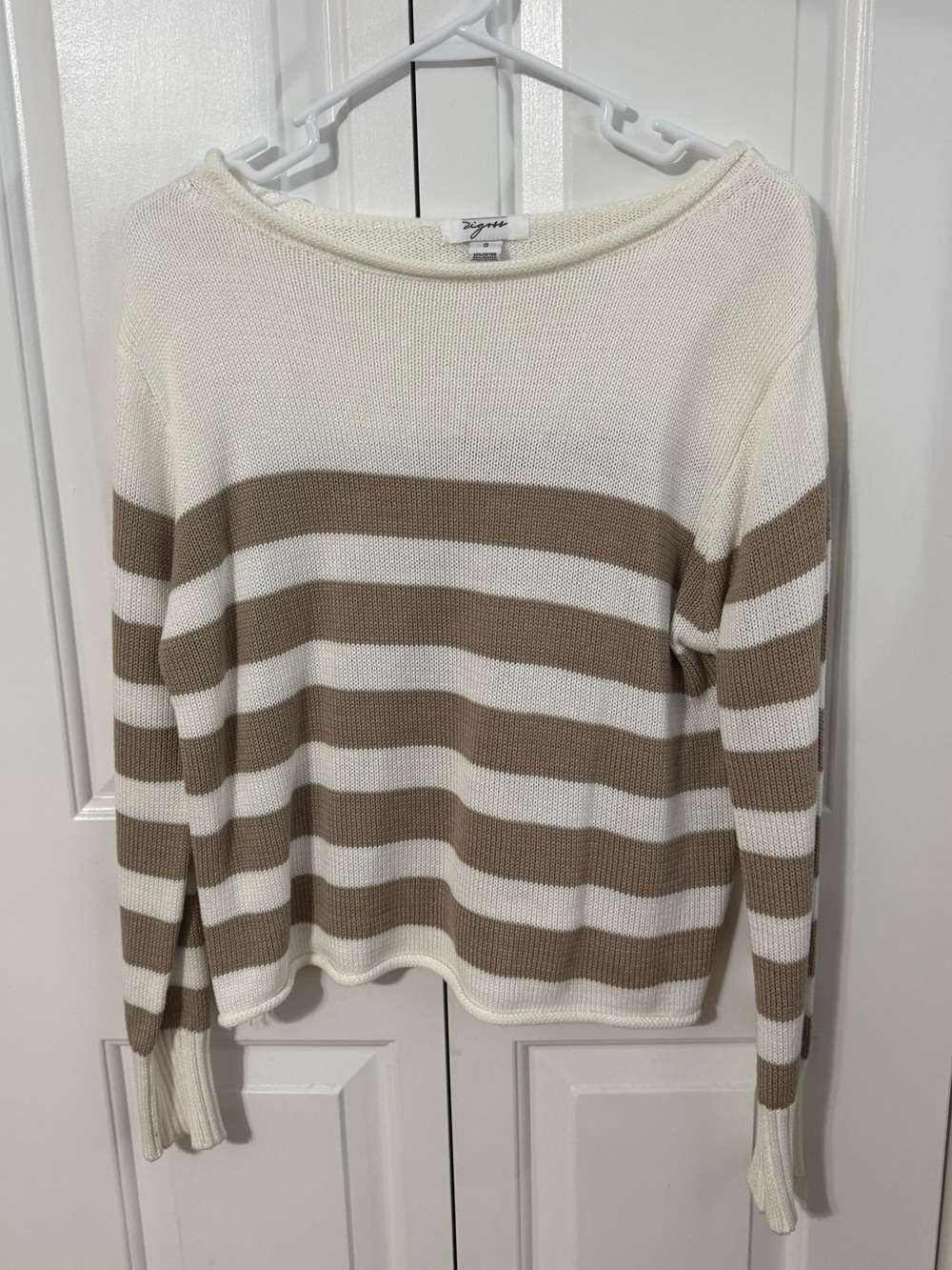 Striped Boat Neck Sweater